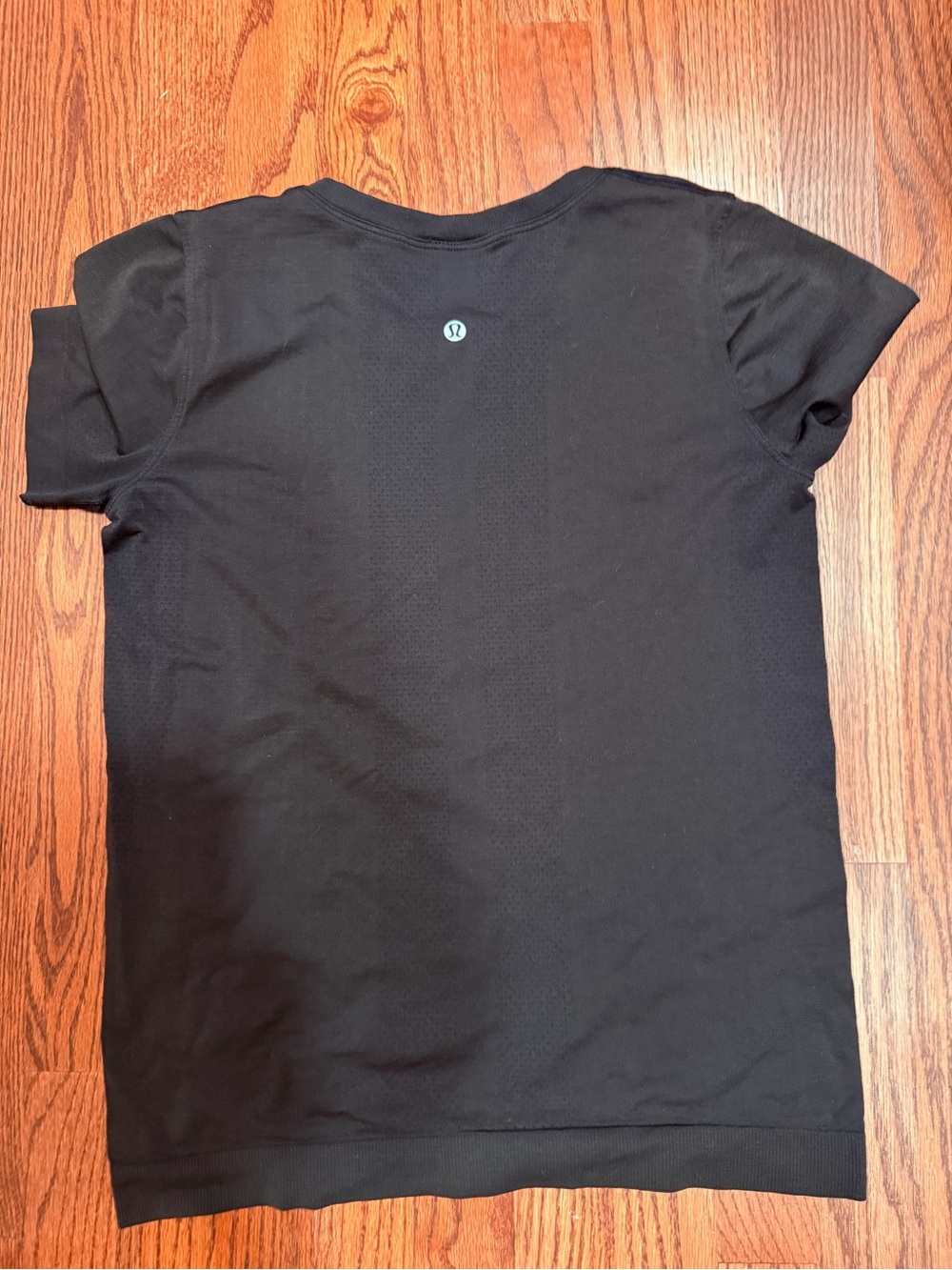 lululemon athletica Black Short Sleeve Athletic Tee with Logo